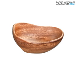 Acacia Wood Nut & Dipping Bowls Acaciaware Rustic Bowl, 6"L x 4"W x 3"H