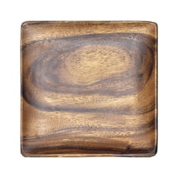 Wood Plates Acacia Wood Charcuterie Square Plate/Tray/Charger, 12" x 12" x 1"