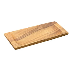 Wood Plates Acacia Wood Appetizer Serving Tray, 9" x 4" x 1"