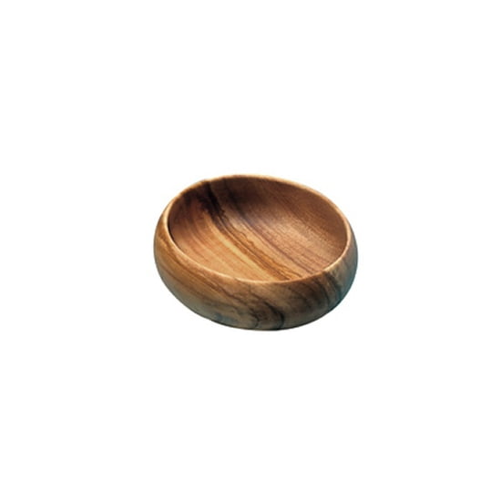 Acacia Wood Round Nut & Dipping Bowl, 4" x 1.5"