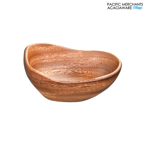 Acaciaware Rustic Bowl, 6"L x 4"W x 3"H