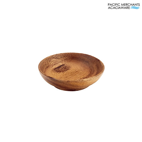 Acacia Wood Round 3.5" x 1" Sauce Dish