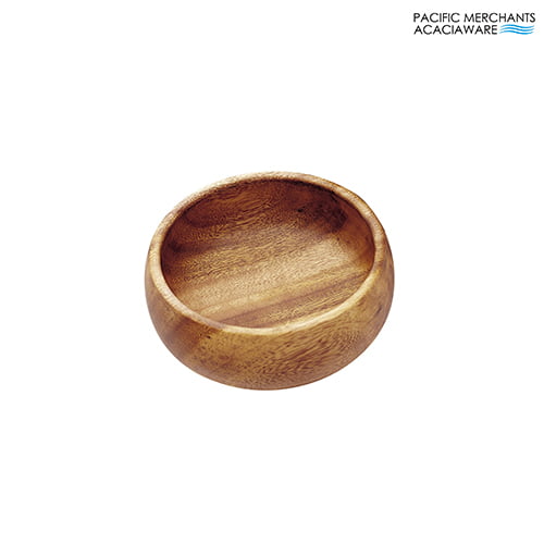 Acacia Wood Round Nut & Dipping Bowl, 4" x 1.5"