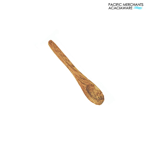 Acacia Wood Spice Spoon, 3.5"