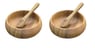 5-pc Appetizer Serving Set with Oval Tray and Nut & Dipping Bowls with Spoons