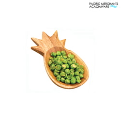 Acacia Wood Nut & Dipping Bowls Acacia Wood Mini Pineapple-Shaped Serving Bowl, 6" x 3" x 0.75"