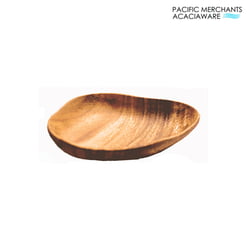 Acacia Wood Free-Shaped Bowl, 7.5" x 5" x 1.5"