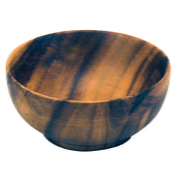 Acacia Wood Round 4.5" x 2" Nut and Dip Bowl