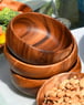 Round Calabash Bowl, 6" x 2", Set of 4, Free Freight On This Item!