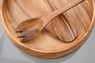 Round Calabash Bowl, 10" x 4", with 12" Salad Servers, Free Shipping On This Item