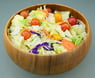 Acacia Wood 7-Piece Round Serving Set with 10" x 4" Salad Bowl, 6" x 2" Salad Bowls and 12" Servers