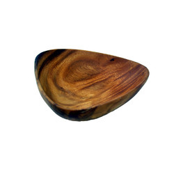Acacia Wood 3-Sided Sauce & Dip Bowl, 6" x 1.5"