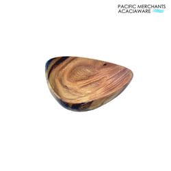 Acacia Wood 3-Sided Sauce & Dip Bowl, 6" x 1.5"