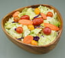 Acacia Wood 3-Sided Salad Bowl, 10" x 4"