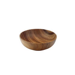 Acacia Wood Round Nut & Soup Bowl, 6" x 6" x 2"