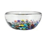 Blown glass bowls, 'Confetti Festival' (pair)