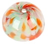 Handblown glass dessert bowl, 'Flavors in Autumn'