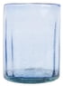 Recycled Hand Blown Juice Glasses in Blue (Set of 6), "Fiesta Azul"