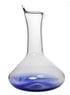 Artisan Crafted Glass Decanter, "Cobalt Fade"