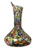 Artisan Crafted Recycled Glass Decanter, "Jubilant colour"