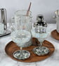 MG089 - 100oz Straight Pitcher, White Pebble - Hand Blown Recycled Glass From Mexico