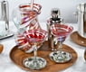 MG106 - 84oz Round Pitcher, Red Swirl - Hand Blown Recycled Glass From Mexico