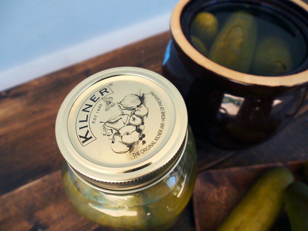 Pickles in a Kilner jar