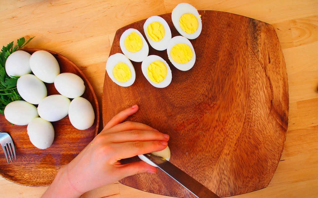 Perfect deviled eggs