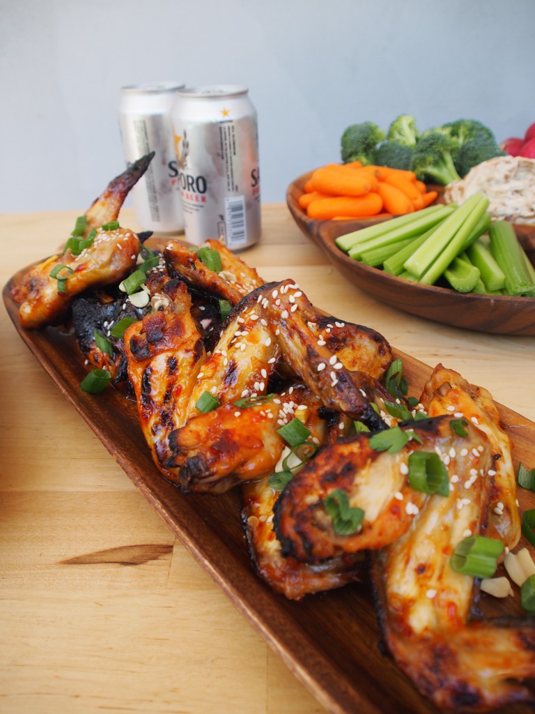 Delicious korean style chicken wings