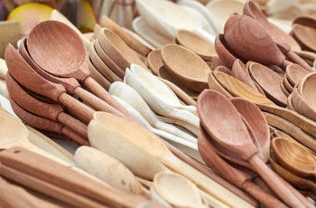 Wooden cooking spoons made in France