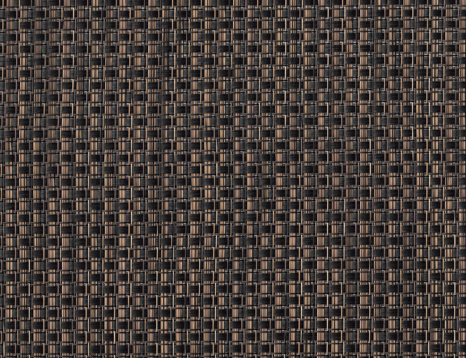 Sleek Black Walnut Designer Basketweave Rectangle Placemat Set of 4