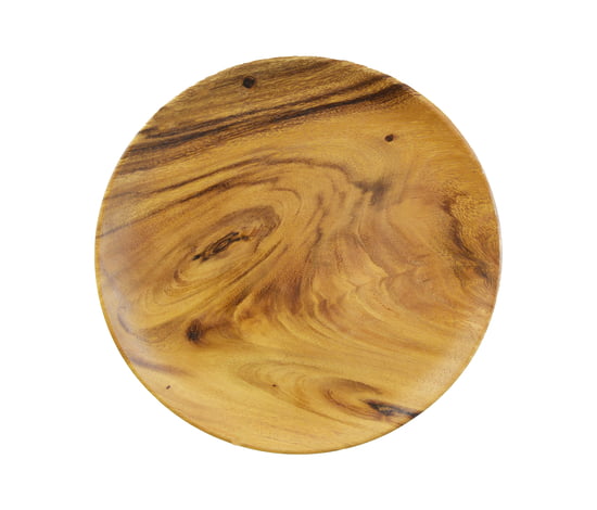 Acacia Wood Charcuterie Round Plate/Tray, 12" x 1"