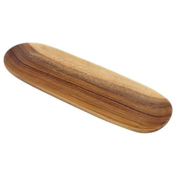 Acacia Wood Serving Trays Acacia Wood Baguette/Bread Appetizer Serving Tray, 16.5" x 5.5" x 1"