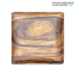 Acacia Wood Charcuterie Square Plate, 8" x 8" x 0.75"
