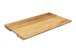 Acacia Wood Charcuterie Board with Side Handles, 18” x 10” Set of Two